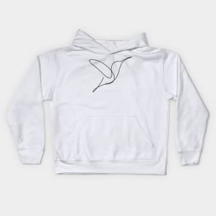 Pal - single line art Kids Hoodie